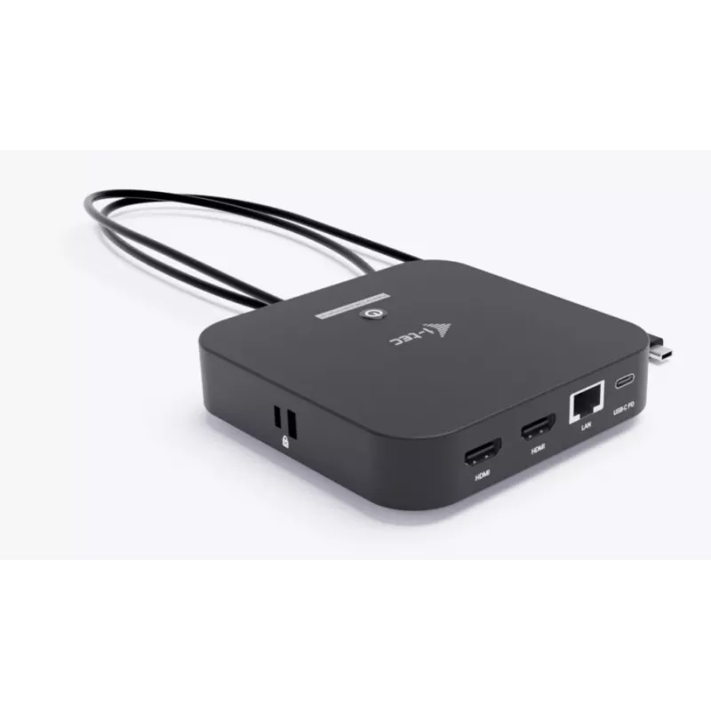 USB-C Dual HDMI-adapter ITEC C31DUALHDMIDPD100 — dual HDMI 4K@60Hz, USB-C Power Delivery 100W