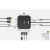 USB-C Dual HDMI-adapter ITEC C31DUALHDMIDPD100 — dual HDMI 4K@60Hz, USB-C Power Delivery 100W
