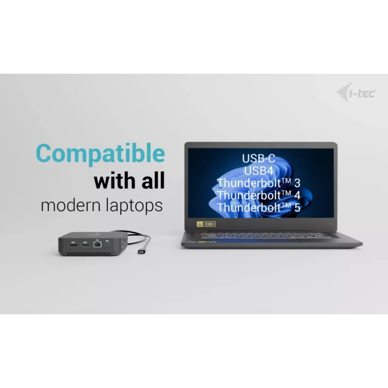 USB-C DisplayPort naar dual-HDMI-adapter ITEC C31TRIPLEVIDEODPPRO 4K 60Hz, 100W Power Delivery