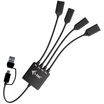 i-tec USB-C/USB-A kabel-hub 4 poorten (2x USB-C, 2x USB-A)