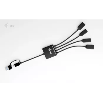 i-tec USB-C/USB-A kabel-hub 4 poorten (2x USB-C, 2x USB-A)