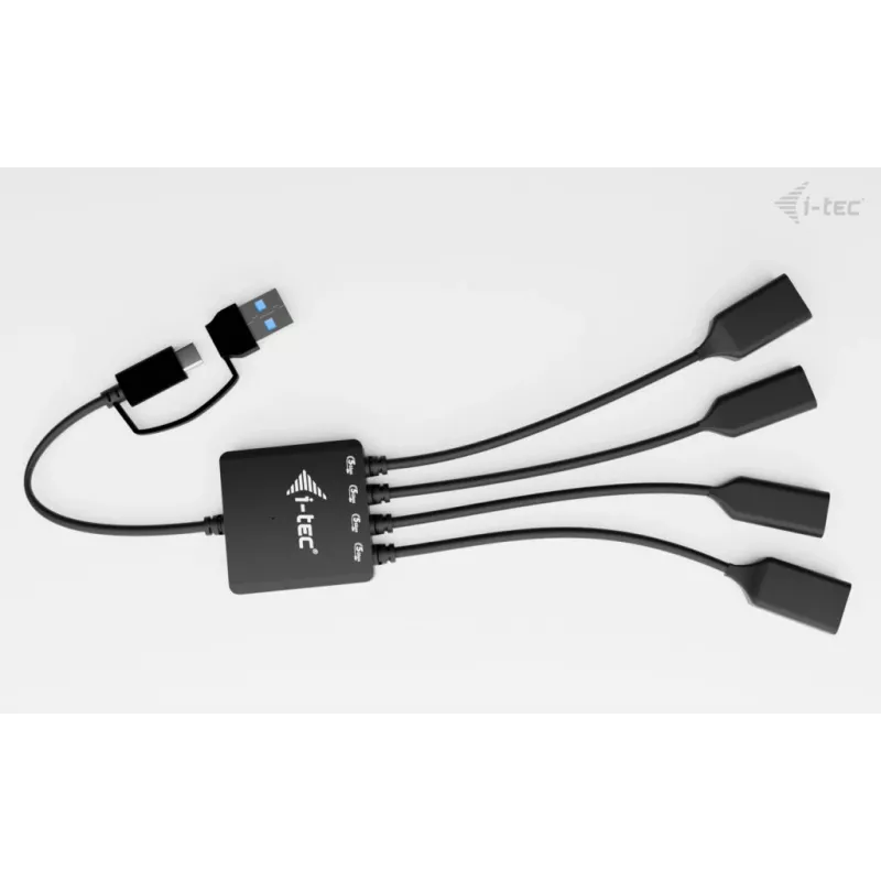 i-tec USB-C/USB-A kabel-hub 4 poorten (2x USB-C, 2x USB-A)