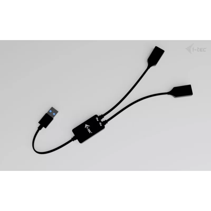 USB-A-hub ITEC U3CBLHUB2A — 2 poorten, USB 3.0 tot 5 Gbit/s