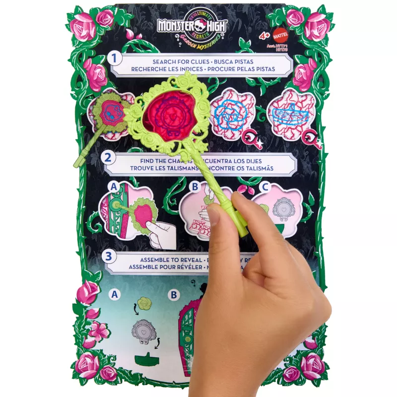 Monster High Skulltimate Secrets Garden Mysteries speelset, Venus McFlytrap-pop met meer dan 19 verrassingen