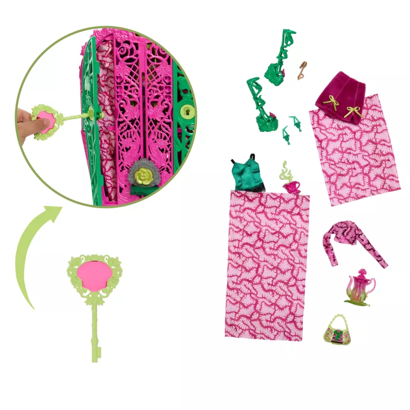 Monster High Skulltimate Secrets Garden Mysteries speelset, Venus McFlytrap-pop met meer dan 19 verrassingen