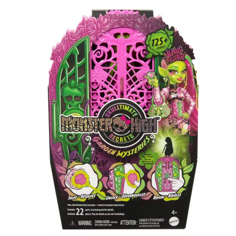 Monster High Skulltimate Secrets Garden Mysteries speelset, Venus McFlytrap-pop met meer dan 19 verrassingen