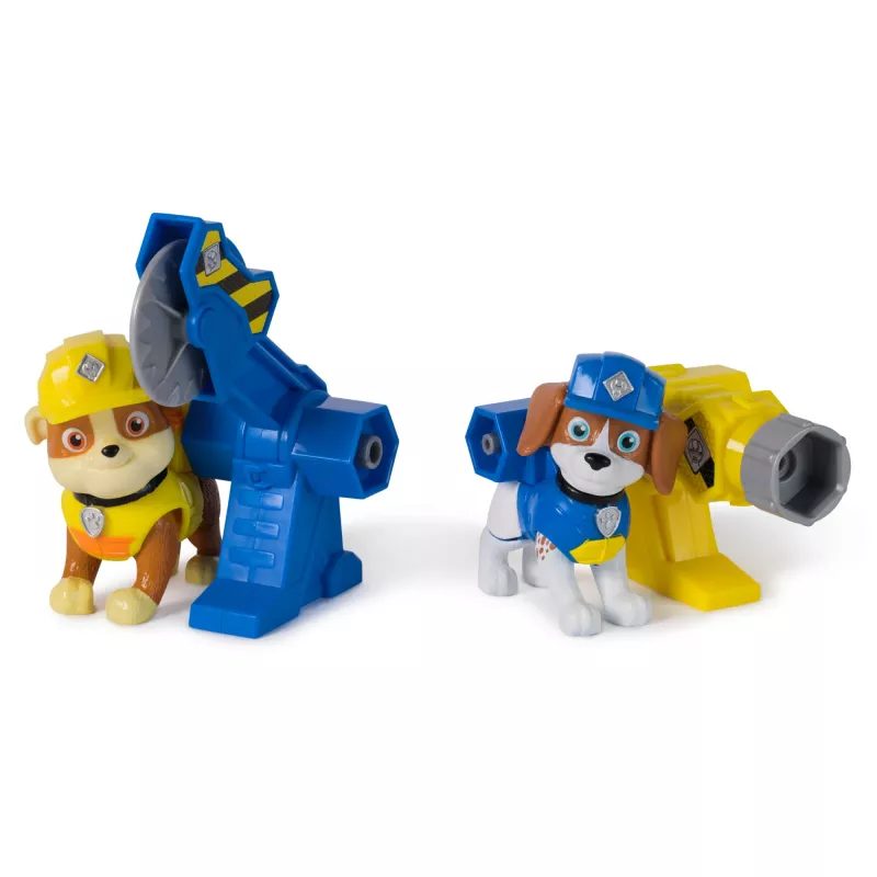 Figurenset Usorteret Rubble & Wheeler Power Tool Pups met 2 gereedschappen en 2 bouwaccessoires, vanaf 3 jaar