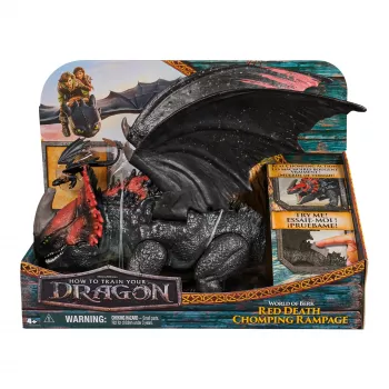 11 inch drakenspeelgoed Spin Master — World of Berk: Red Death Chomping Rampage met exclusieve Toothless-figuur, vanaf 4 jaar