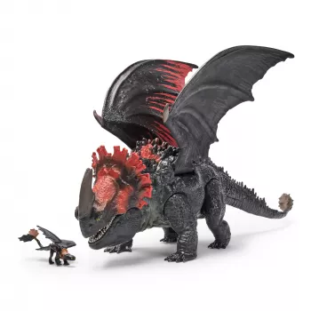 11 inch drakenspeelgoed Spin Master — World of Berk: Red Death Chomping Rampage met exclusieve Toothless-figuur, vanaf 4 jaar