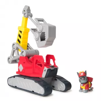 Kraanwagen Spin Master Rubble & Crew Chargers Mega Power kraan met Charger-figuur, 2 afneembare werktuigen, kunststof, voor kinderen vanaf 3 jaar