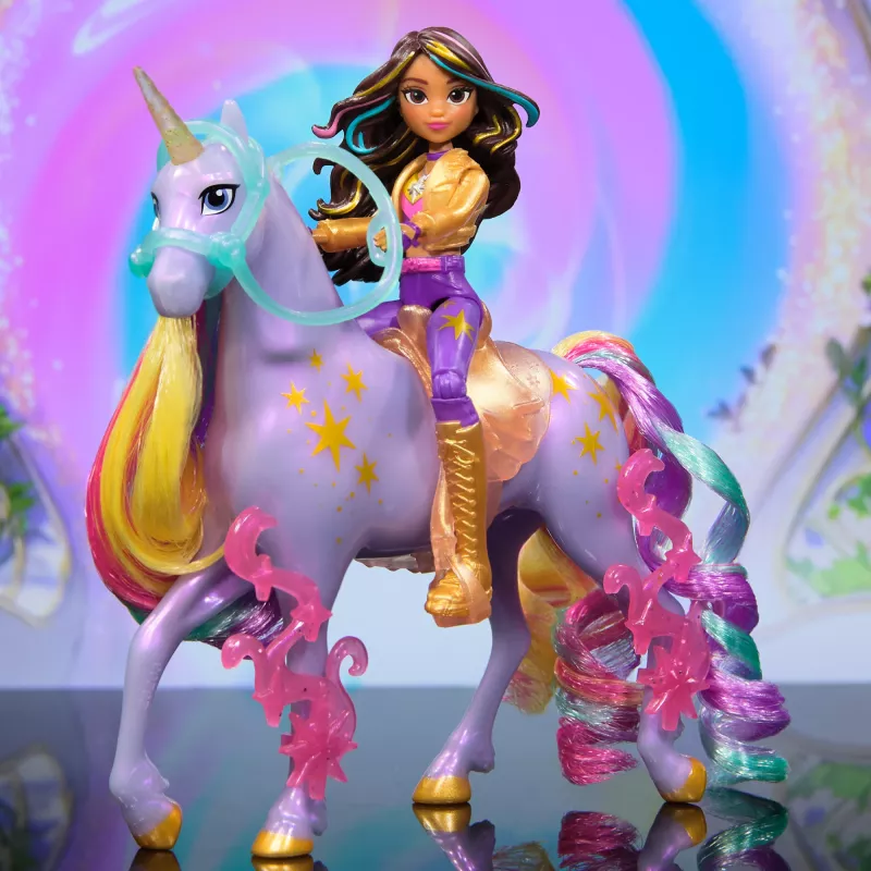 Poppenset Spinmaster Unicorn Academy Sophia & Wildstar 168 mm