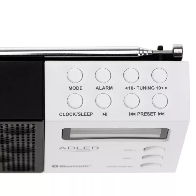 Digitale radio Adler AD 1908 PLL AM/FM met alarmfunctie