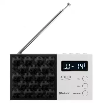 Digitale radio Adler AD 1908 PLL AM/FM met alarmfunctie