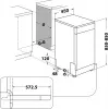 Whirlpool WSBO 3O34 PF X semi-ingebouwd 10 couverts