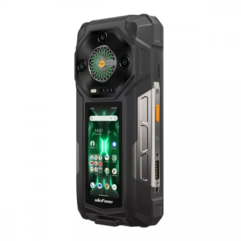 Ulefone Armor 33 Pro 5G smartphone, 6,95 inch, 16 GB / 512 GB, 25500 mAh, Android 14, zwart