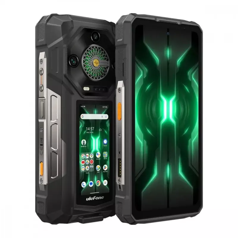 Ulefone Armor 33 Pro 5G smartphone, 6,95 inch, 16 GB / 512 GB, 25500 mAh, Android 14, zwart