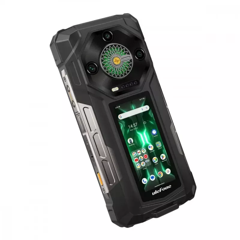 Ulefone Armor 33 Pro 5G smartphone, 6,95 inch, 16 GB / 512 GB, 25500 mAh, Android 14, zwart