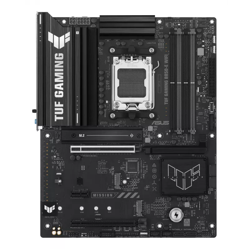 Moederbord ASUS TUF GAMING B850-E WIFI, AMD B850, socket AM5, ATX, DDR5, 4x DIMM, 3x M.2, Wi‑Fi 6E, 2,5Gb LAN