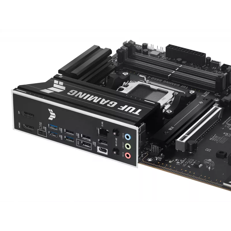 Moederbord ASUS TUF GAMING B850-E WIFI, AMD B850, socket AM5, ATX, DDR5, 4x DIMM, 3x M.2, Wi‑Fi 6E, 2,5Gb LAN