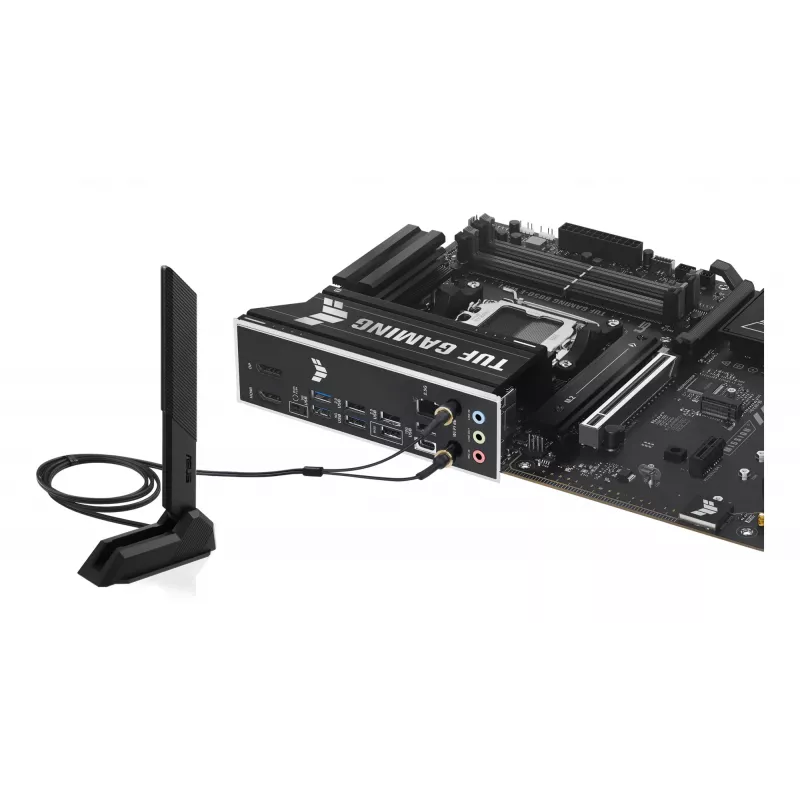 Moederbord ASUS TUF GAMING B850-E WIFI, AMD B850, socket AM5, ATX, DDR5, 4x DIMM, 3x M.2, Wi‑Fi 6E, 2,5Gb LAN