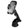 Savio CH-04 autotelefoonhouder, montage op voorruit/dashboard, zwart