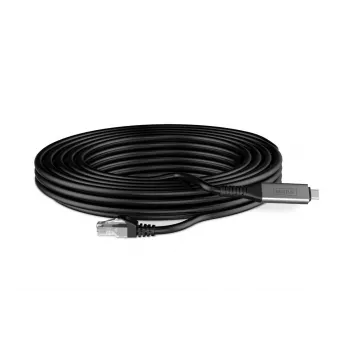 DIGITUS USB-C 3.2 Gen1 - RJ45 ethernetkabel - CAT6a S/FTP zwart - 5m