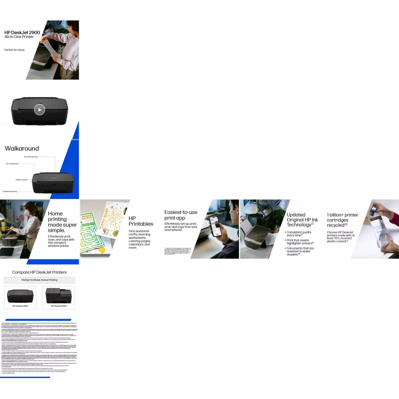 HP DeskJet 2910 draadloze 3-in-1 kleurenprinter thermische inkjet 4800x1200 DPI