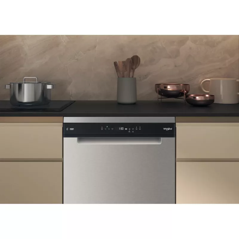 Whirlpool W7F HP33 X vrijstaande vaatwasser 15 couverts 43 dB