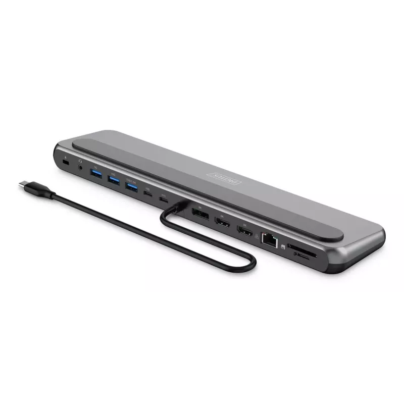 Digitus USB-C 8K dockingstation, 12 poorten, USB 3.2 Gen 2, 100 W