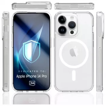 Beschermhoes MagCase voor Apple iPhone 14 Pro van 3MK met magneetbevestiging en robuuste bescherming