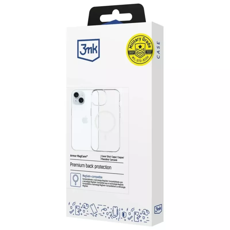Beschermhoes 3MK Armor MagCase voor Apple iPhone 15 – robuust design, magnetische compatibiliteit