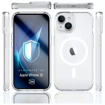 Beschermhoes 3MK Armor MagCase voor Apple iPhone 15 – robuust design, magnetische compatibiliteit