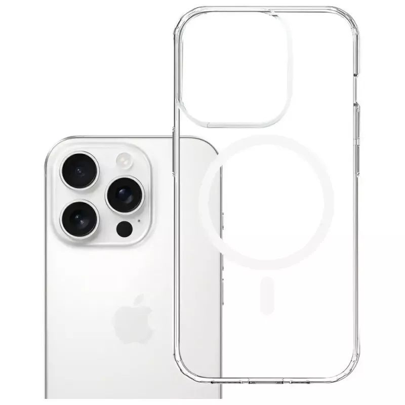 Telefoonhoes 3MK Armor MagCase voor Apple iPhone 15 Pro MagSafe-compatibel slank design