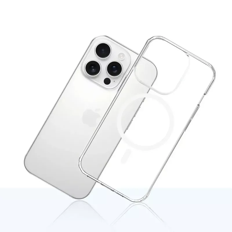 3MK Armor MagCase hoesje voor iPhone 16 Pro, MagSafe, transparant, TPU