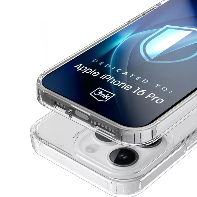 3MK Armor MagCase hoesje voor iPhone 16 Pro, MagSafe, transparant, TPU
