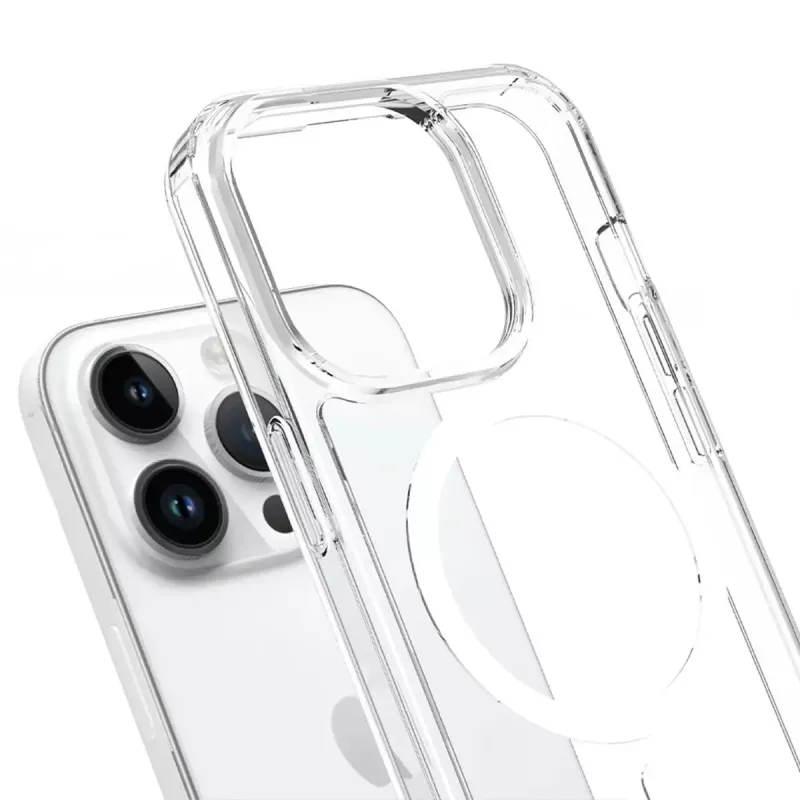 3MK Armor MagCase hoesje voor iPhone 16 Pro, MagSafe, transparant, TPU