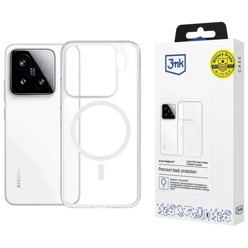 Telefoonhoes 3MK Armor MagCase voor Xiaomi 15 — robuuste, lichte beschermhoes
