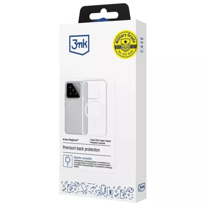 Bescherm-MagCase Armor van 3MK voor Xiaomi 15 Pro — slanke, stevige telefoonhoes