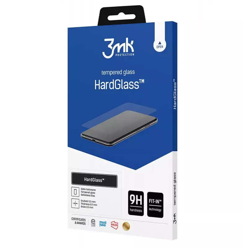 3MK HardGlass Clear schermfolie Apple iPhone 16 schokbestendig krasvast