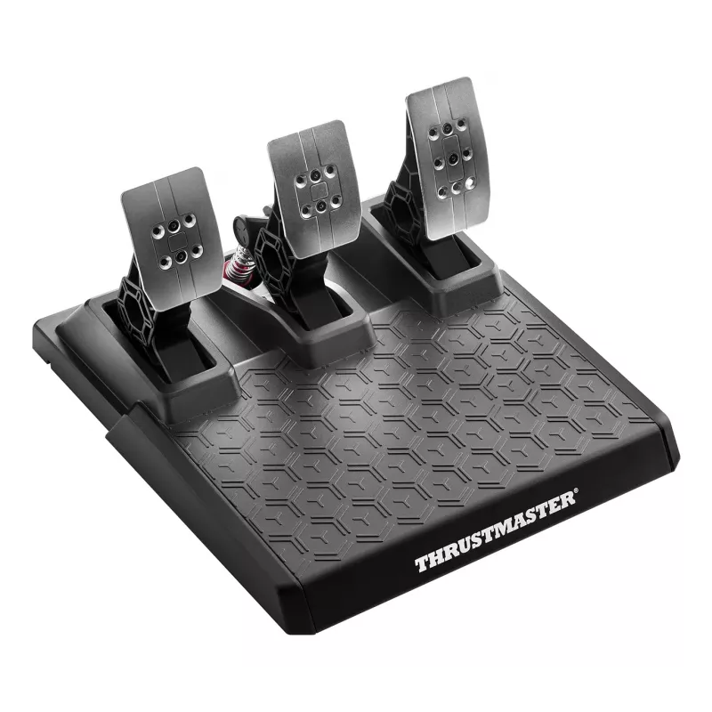 Stuur en pedalen Thrustmaster T248R zwart — USB, hybride aandrijving, force feedback, LCD-display, lederen stuur