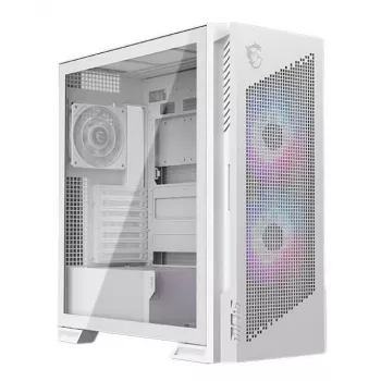 PC-behuizing MSI MPG VELOX 300R AIRFLOW PZ midi tower wit — ATX/EATX/MicroATX/Mini-ITX, 1×3,5 inch, 4×2,5 inch, 2×USB 3.2 Gen1, zijvenster