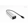 i-tec Metal USB-C Charging HUB 5-poorts met USB-C video 8K + Power Delivery 85W