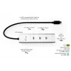 i-tec Metal USB-C Charging HUB 5-poorts met USB-C video 8K + Power Delivery 85W