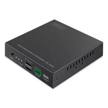 DIGITUS HDMI Fiber Receiver – voor DS-55348 4K/60Hz 40 km/300m IP 1G zwart