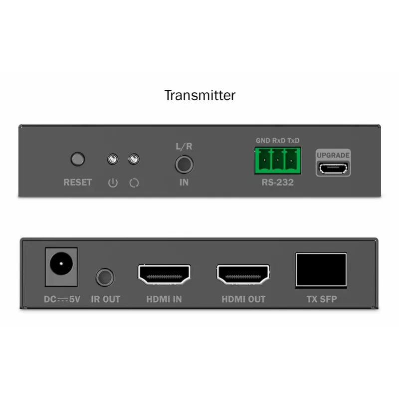 DIGITUS HDMI Fiber Extender Set - 4K/60Hz, 40 km/300m zwart