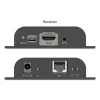 DIGITUS HDMI IP Extender Set - 4K/60Hz 120/200 m, one-to-many, CAT, zwart
