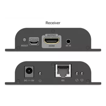 DIGITUS HDMI IP Extender Set - 4K/60Hz 120/200 m, one-to-many, CAT, zwart