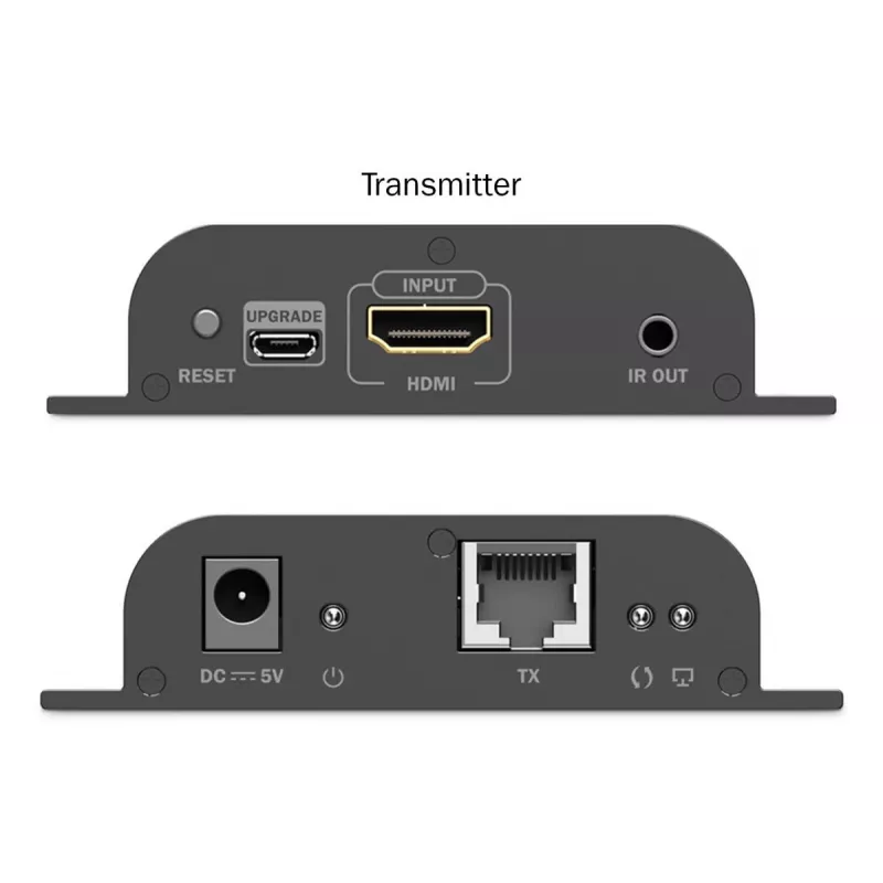 DIGITUS HDMI IP Extender Set - 4K/60Hz 120/200 m, one-to-many, CAT, zwart