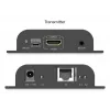 DIGITUS HDMI IP Extender Set - 4K/60Hz 120/200 m, PoE, one-to-many, CAT, zwart