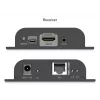 DIGITUS HDMI IP Extender Set - 4K/60Hz 120/200 m, PoE, one-to-many, CAT, zwart